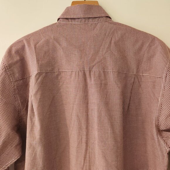 Florida State Seminoles‎ Button Up Shirt Long Sleeve Red White Check Medium - Picture 7 of 11